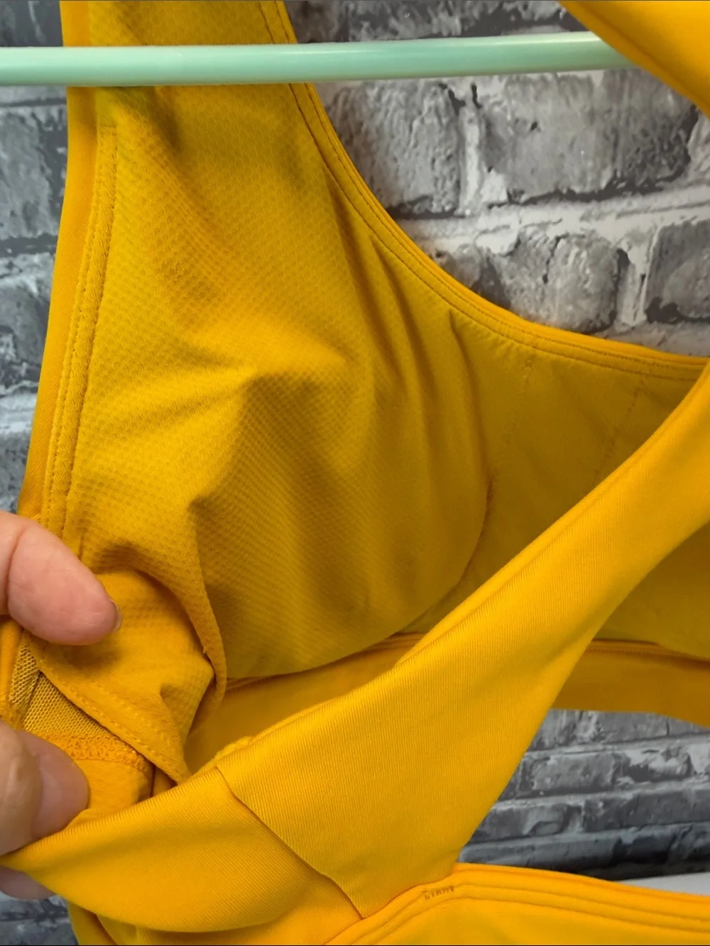 Athleta Women’s‎ Racerback Sports Bra - Mustard Yellow